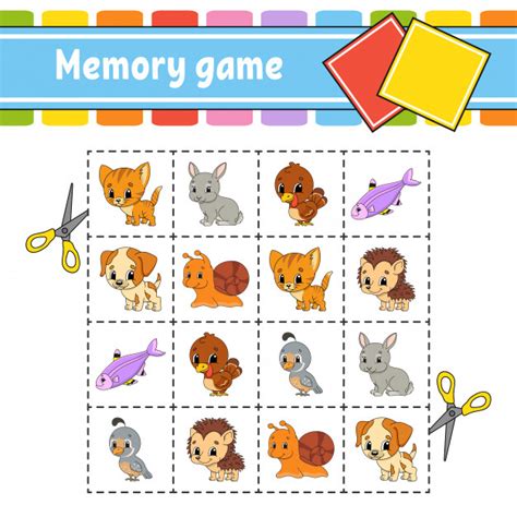 Maybe you would like to learn more about one of these? Juego de memoria para niños. | Vector Premium