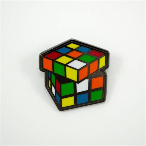 Rubiks Cube Enamel Pin