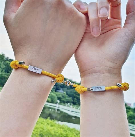 11 Best Couple Magnetic Bracelets 7 Colors Braided Best Etsy