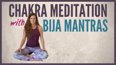 Chakra Meditation With Bija Mantras Minutes Youtube