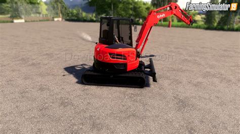 Kubota U48 4 Compact Excavator V10 For Fs19 Fcc Modding