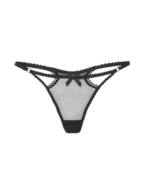 Fia Thong In Black Agent Provocateur All Lingerie
