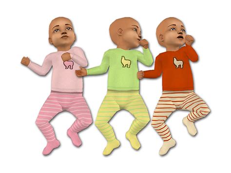 Mod The Sims Little Llama Baby Outfits