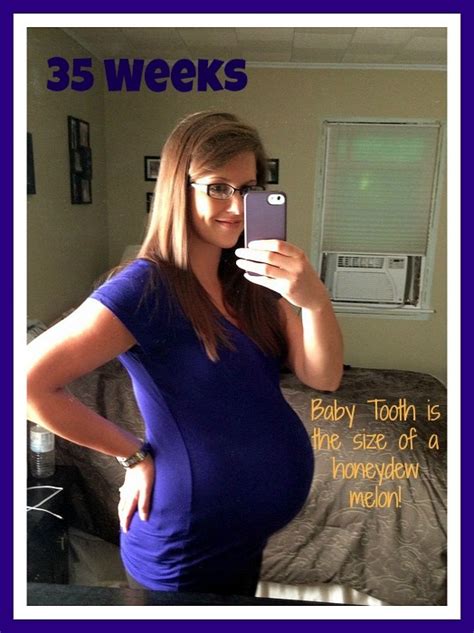 35 Weeks Pregnant Baby Bump Sweet Tooth Sweet Life
