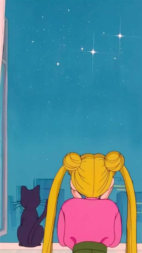 Sailor Moon Vintage 90s Anime Aesthetic Wallpaper Deeper