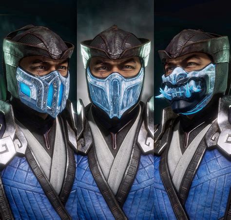 Mortal Kombat 11 Sub Zero My Favorite Masks💙 Mortal Kombat Art Sub