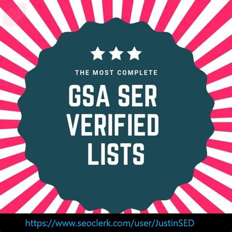 High Quality 50000 Gsa Verified List Backlinks For Ranking Website
