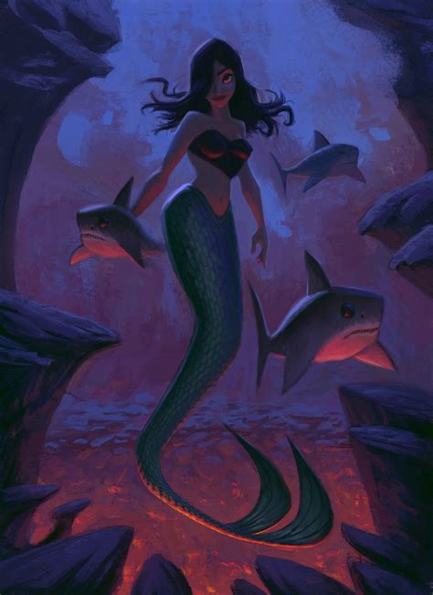 Mermaid Concept Art And Illustrations Concept Art World Mermaid Art Mermaid Illustration