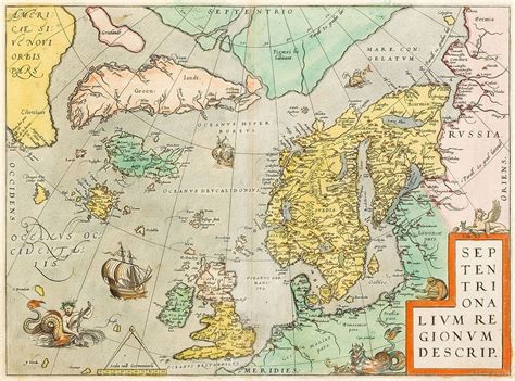 Map Of The Northern Region Including Some Fantasy Islands By Abraham