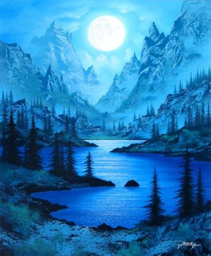 Jon Rattenbury Art For Sale Night Sky Painting Fantasy Landscape