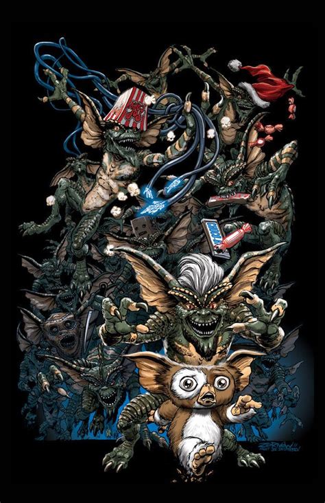 Gremlins Movie Artwork Poster Artwork Movie Poster Art Horror Movie