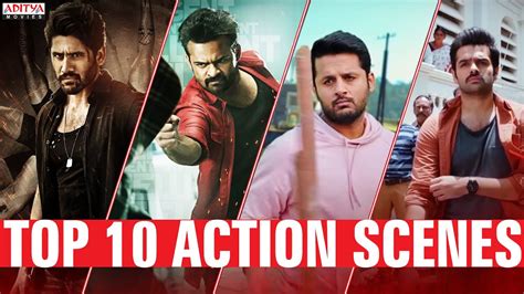 Top 10 Best Action Scenes South Indian Hindi Dubbed Movies Aditya Movies Youtube