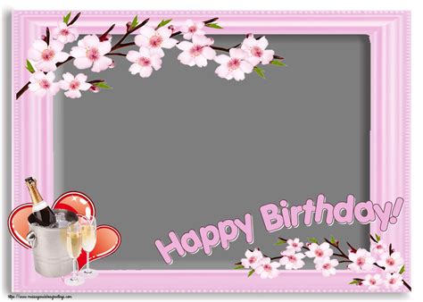 Custom Greetings Cards For Birthday 🍾🥂 Happy Birthday Photo Frame