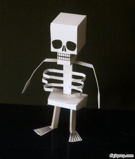 Model Just In Time For Halloween Skeleton Papercraft