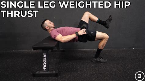 Single Leg Weighted Hip Thrust Youtube