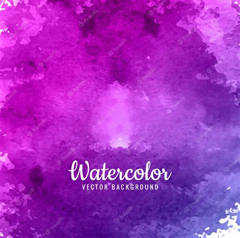Premium Vector Purple Watercolor Vector Background