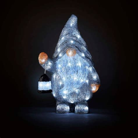 Acrylic Gonk 3d With Lantern Outdoor Christmas Light Decoration Homebase