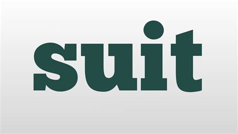 Suit Meaning And Pronunciation Youtube
