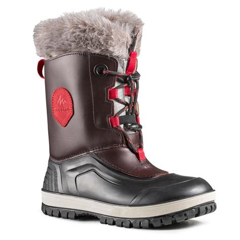 Winter Hiking Boots Sh500 X Warm Leather Decathlon