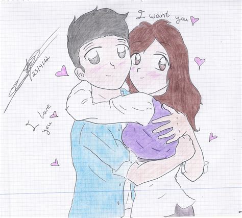 Sofias Drawings Couple Hugging