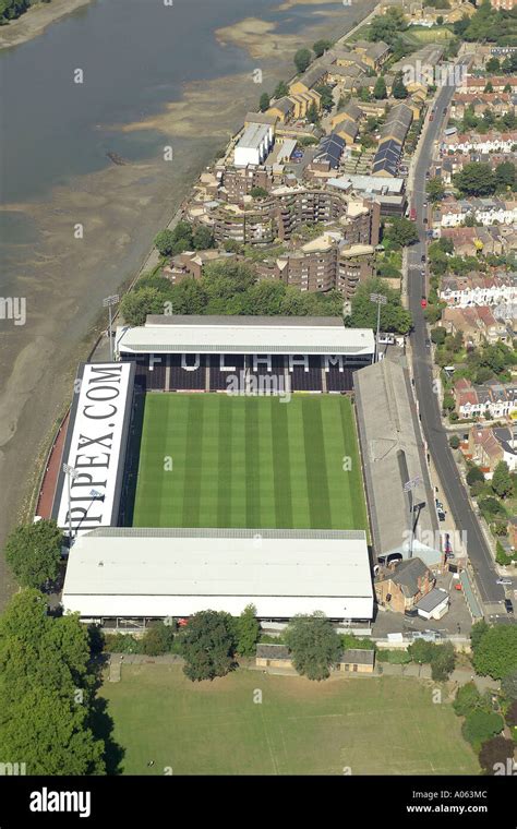 Vista Aérea Del Fulham Football Club Que También Se Conoce Como Craven