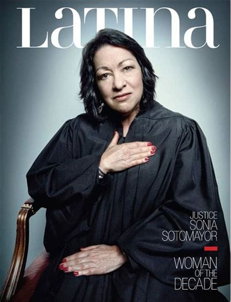 Justice Sonia Sotomayor Poses In Court For Latina Magazine Cover Al