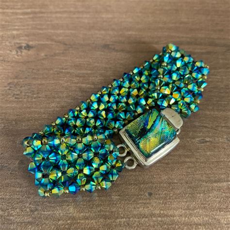 Swarovski Crystal Cuff Bracelet Etsy