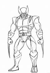 Wolverine Logan Lobezno Superman Colorpages Coloringfolder sketch template