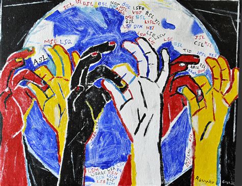 Nancy Rourke Paintings — Deaf Culture Unity Of Global Signing
