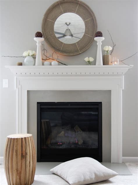 I love the look of a floating mantel! Decorate Your Mantel Year Round | HGTV