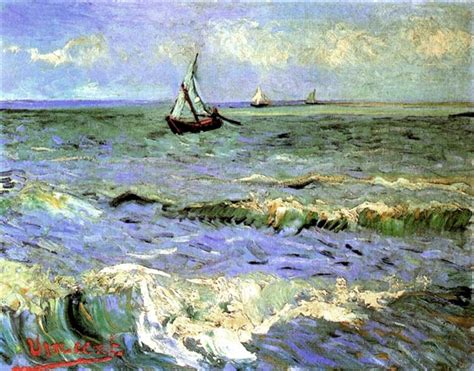 Seascape At Saintes Maries 1888 Vincent Van Gogh