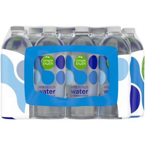 Simple Truth Vapor Distilled Electrolyte Bottled Water 24 Bottles