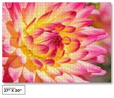1000 Piece Flower Jigsaw Puzzle Puzzle Saver Kit Included Encased