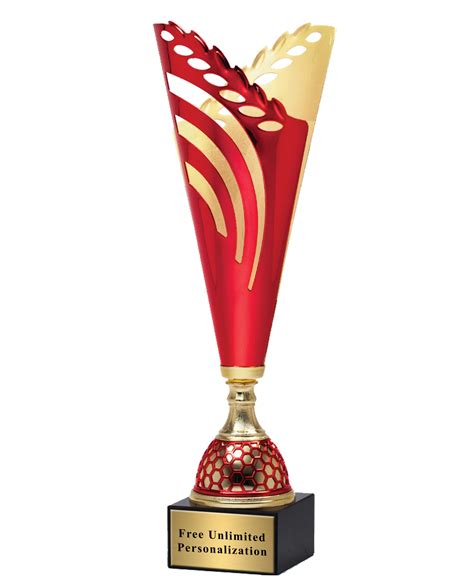 Red And Gold Victory Cup Trophy