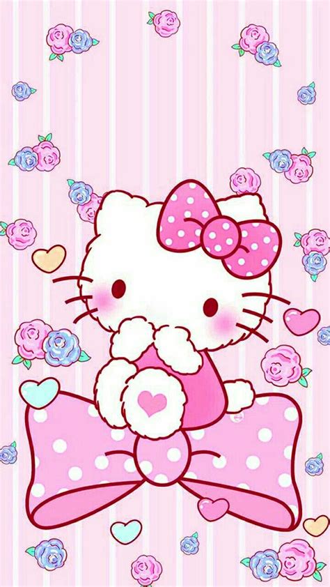 Hello Kitty วอลเปเปอร์การ์ตูนน่ารัก วอลเปเปอร์น่ารัก รอยสักฮัลโล คิตตี้