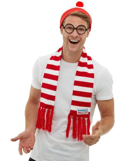 Wheres Wally Waldo Scarf Hat And Glasses Blossom Costumes