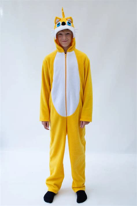 Sonic Tails Onesie Age 7 11 Tails Tsonic Onesie Sonic Etsy