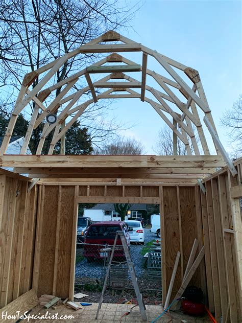 12x20 Shed With Gambrelmansard Roof Howtospecialist How To Build