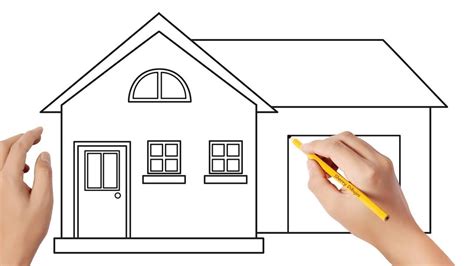 Cómo Dibujar Una Casa 4 Dibujos Sencillos