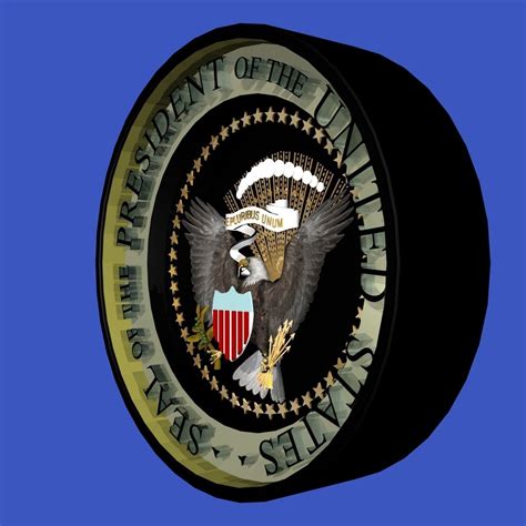 Seal Of The Us And The President Of The Us 3d Model Animated Cgtrader