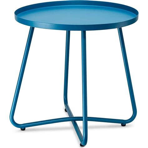 Cubilan Outdoor Side Tables Anti Rust Metal Outdoor End Table Small