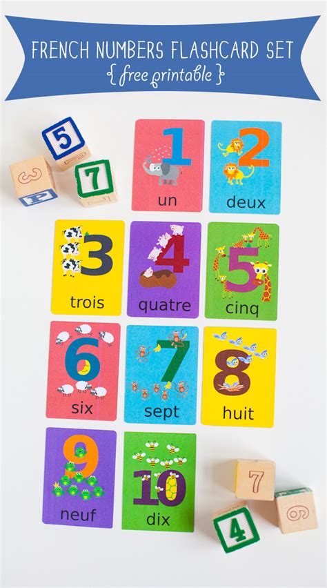 French For Kids French Numbers And Counting In French With Printable Aaa