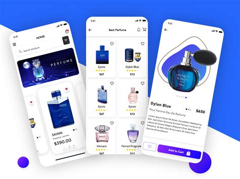 Perfume Online Store Ios Uikit V3 Ecommerce App Search By Muzli