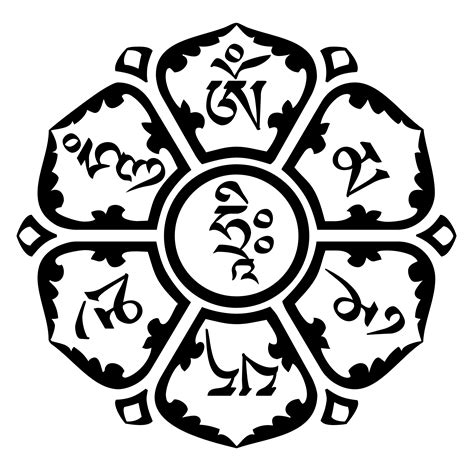 Mantra Tattoo Om Mani Padme Hum Buddhist Symbols Buddhist Art