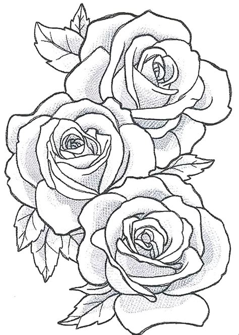 23 Beautiful Rose Outline Tattoos Ideas 146