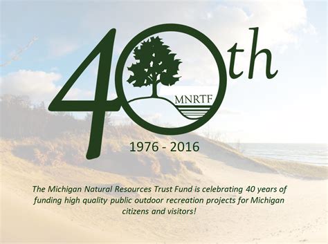 Michigan Natural Resources Trust Fund Celebrates 40th Anniversary