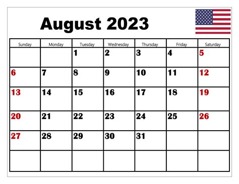 August 2023 Calendar Printable Pdf Blank Templates Free