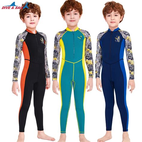 Kids Full Bathing Suit For Water Sport Warmth And Sun Protection