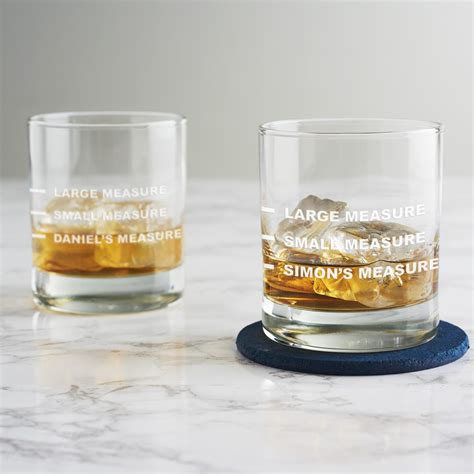 Personalised Small Measure Whisky Glass Becky Broome Becky Broome