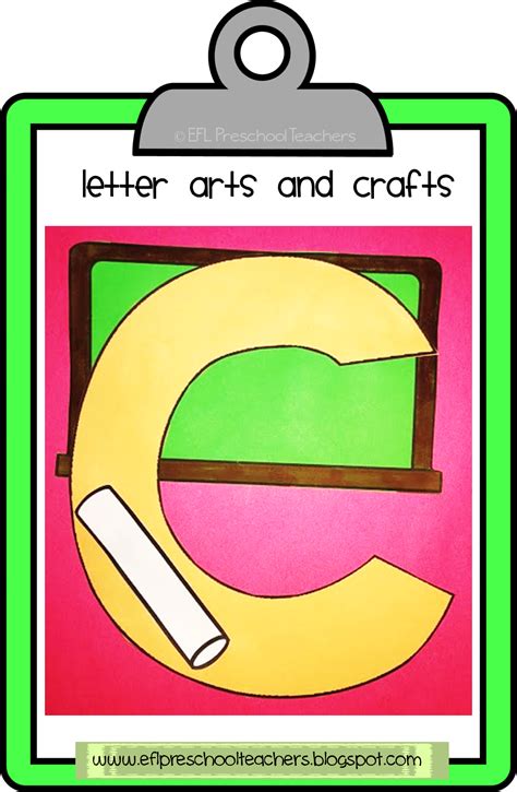 21 Letter Arts And Crafts For The School Unit Preschool Books